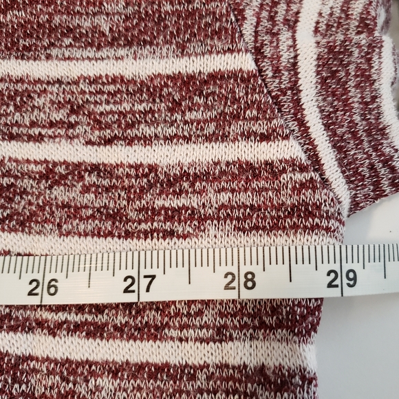 Weekend By Suzanne Betro Red & White Striped Sweater Women's 4X - Picture 5 of 6